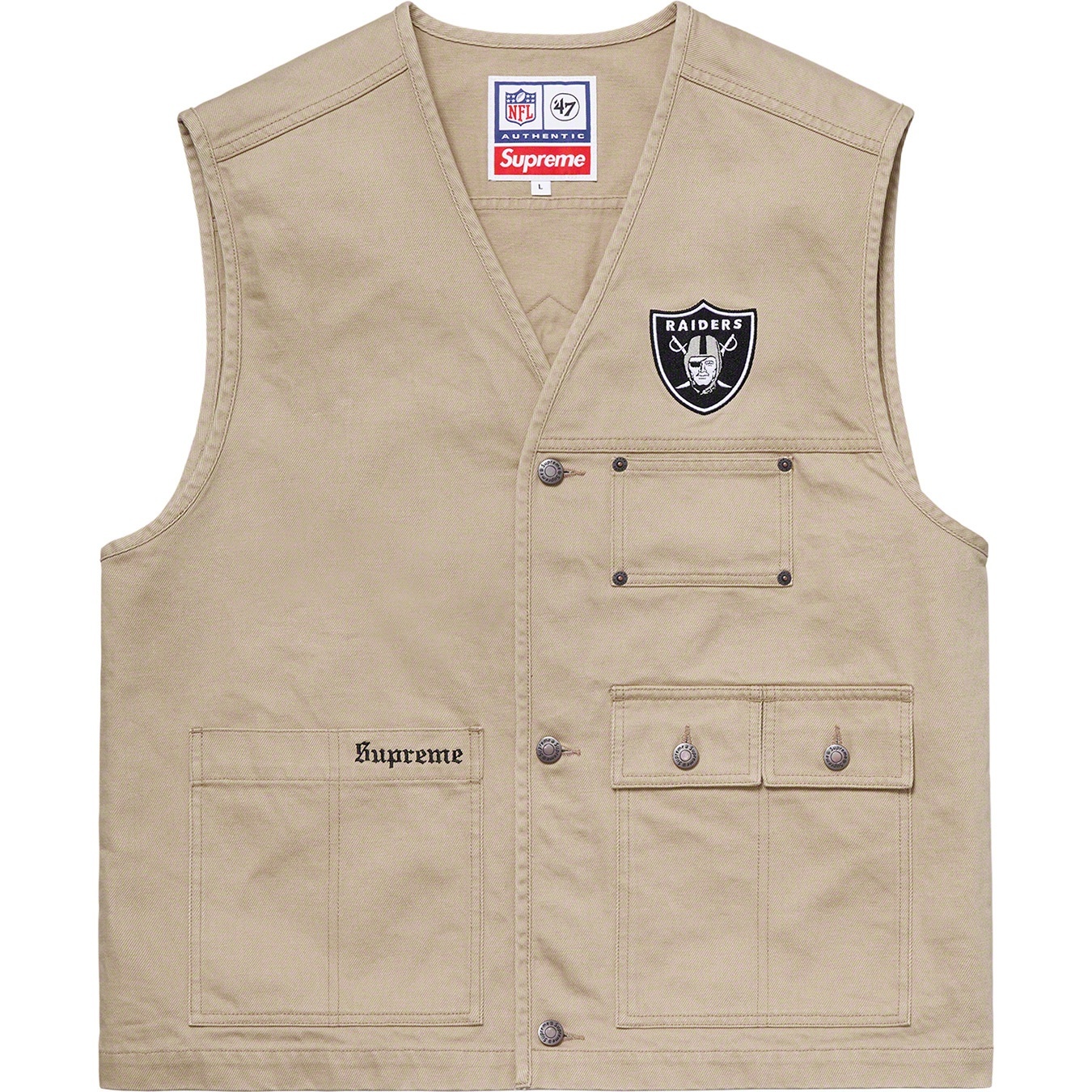 Supreme®/NFL/Raiders/'47 Denim Vest view 10